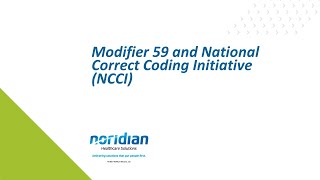 Modifier 59 and National Correct Coding Initiative NCCI [upl. by Bomke]