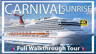 Carnival Sunrise  Cruise Ship Tour amp Review 200 Million Renovation  Review [upl. by Bosch]