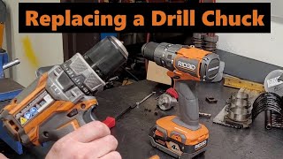 Replacing a Drill Chuck [upl. by Atsyrc600]