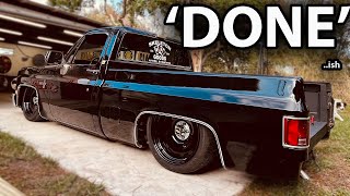 Finishing the Square Body Saga The Ultimate Chevy C10 Makeover Air ride 20s Perfection [upl. by Nassi]