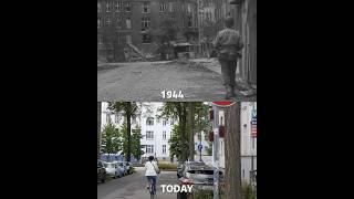 US Infantryman from Ohio walks through the streets of Aachen in October 1944 ww2 aachen history [upl. by Anavahs347]