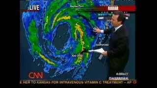 Hurricane Wilma Landfall Coverage Part 1 10242005  CNN [upl. by Sheaff]