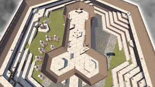 raiding BBC clans GIGANTIC HQM quotROCKETSHIPquot base design [upl. by Atcele]