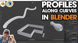 Extruding PROFILES ALONG PATHS in Blender [upl. by Yreved403]