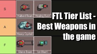 FTL Faster Than Light  EVERY WEAPON TIER LIST  Most Overpowered Weapons in the Game [upl. by Cordey442]