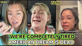 White People Breakdown In Tears Realizing Life In America Has No Future  American Dream Is No More [upl. by Hayilaa983]