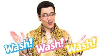 ピコ太郎、世界中で話題の“手洗い動画” 新バージョン公開！ 『PIKOWash プロジェクト』第1弾スペシャルムービー「PPAP2020PIKOWash ver」 [upl. by Warner]