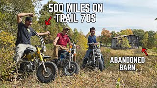 Riding 500 miles on 70’s Honda MINI BIKES to Find Ike’s ABANDONED Mountain Cabin 2020 Fall Special [upl. by Guthrie]