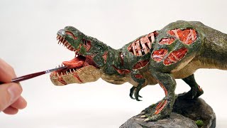 How to make a ZOMBIE TREX from Polymer Clay [upl. by Utta515]