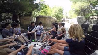 Roaring Rapids Six Flags Magic Mountain POV [upl. by Aillicsirp]