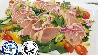 Ocean Wise BC Albacore Tuna Tataki Recipe [upl. by Adnamma]