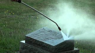 Cemetery monument cleaning [upl. by Neville]