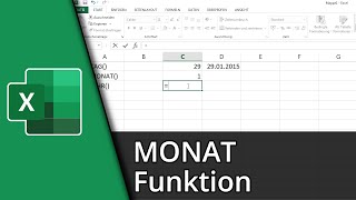 Excel Monat Funktion  TAGMONATJAHR âœ… Tutorial [upl. by Hanako]