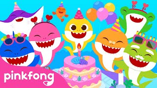 Happy Birthday Song Baby Shark Version  Happy Birthday to You Song  Pinkfong Official for Kids [upl. by Anatnahs454]