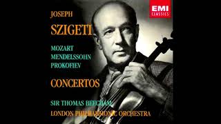 PROKOFIEV Violin Concerto No 1 in D major op 19  Szigeti·Beecham·London Philharmonic Orchestra [upl. by Aitat]