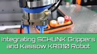 SCHUNK Pneumatic Gripper and Kassow Robots Collaborative Robot  Scott Equipment Company Pro Tip [upl. by Doralin238]