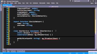 TypeScript for AngularJS Services Tutorial [upl. by Millar]