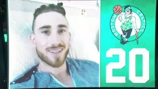 Gordon Hayward sends video message to Boston Celtics fans at home opener  ESPN [upl. by Mehelhteb832]