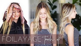 Foilayage Hair Technique  How to Touch up or Refresh a Balayage Easy Tutorial [upl. by Chung249]