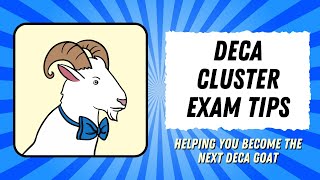 DECA Cluster Exam Tips [upl. by Loredana595]