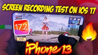 🔥iPhone 13 Screen Recording BGMI Test in 2024  Lag Recording size [upl. by Hinckley]