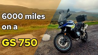 BMW 750 GS Sport 6000 Mile 10 000km Review [upl. by Enorel]