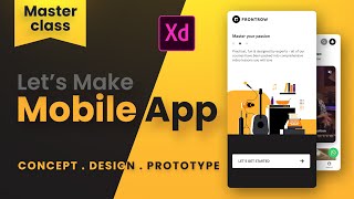 Mobile App Design amp Prototype in Adobe XD 2021  Tutorials in Hindi xdtutorial uidesign [upl. by Christabel]