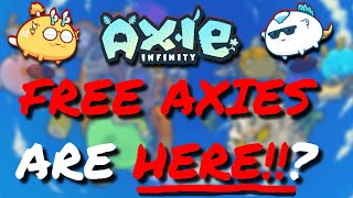 FREE AXIES DESIGN COMPLETE  MASSVIE NEW Axie Infinity UPDATE Battles V2 Ronin Free Axie NFTs [upl. by Aieki414]