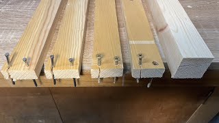 How to Avoid Splitting Wood from Nail and Screw  How to Hide Screw in Wood Tips [upl. by Xavier]