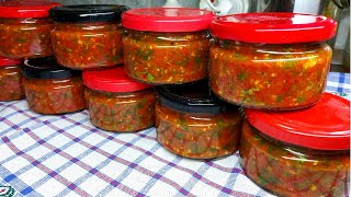 Вкуснейшая Аджика На Зиму из красного болгарского перца 🍅 Самый вкусный и простой рецепт [upl. by Hluchy]