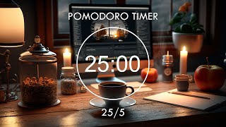 255 Pomodoro Timer • Lofi Music Helps To Focus On Studying • 4 x 25 min • Focus Station [upl. by Karole]