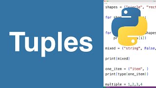 Tuples  Python Tutorial [upl. by Madid]