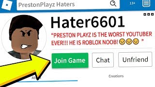 PLAYING ROBLOX with MY BIGGEST HATER [upl. by Nosdivad]