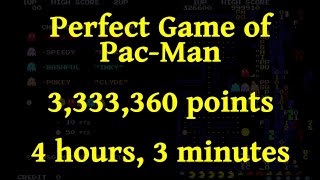 Perfect Game of PacMan  3333360 Points [upl. by Brittnee]