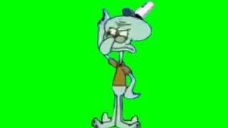 SpongeBob Green Screen Squidward quotShut upquot Slapping [upl. by Metsky]