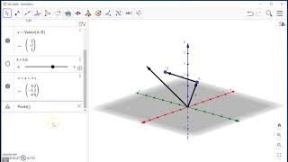 GeoGebra 3D Parametergleichung einer Geraden [upl. by Stover]