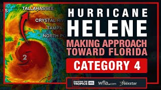 BREAKING HELENE UP TO CATEGORY 4  Major Hurricane Reaches Tampa Bay QampA on Tracking the Tropics [upl. by Zoltai]