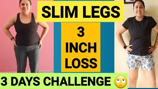 SLIM LEGS CHALLENGE  GET SLIM LEGS IN JUST 3 DAYS  7 MINUTE WORKOUT TO LOSE THIGH FAT AT HOME🔥🔥 [upl. by Nahttam]