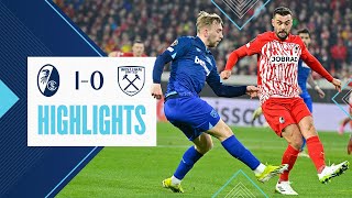 SC Freiburg 10 West Ham  All To Play For In The Second Leg  UEFA Europa League Highlights [upl. by Bishop]