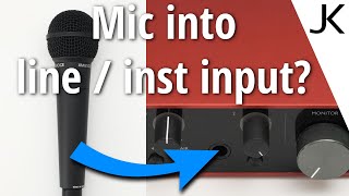 What happens when you plug a mic into a line or instrument input [upl. by Orwin]