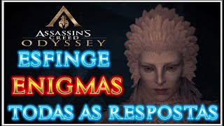 Assassin´s Creed Odyssey Esfinge todas as respostas  enigmas [upl. by Llednohs]