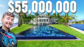 INSIDE MRBEASTS NEW 55000000 MANSION [upl. by Maise]