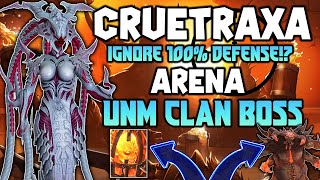 CRUETRAXA  1 SHOT SNIPER   Full Guide amp Masteries  UNM Clan Boss  Raid Shadow Legends [upl. by Weaver447]