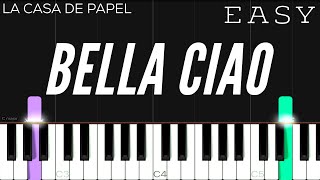 La Casa De Papel  Bella Ciao Money Heist  EASY Piano Tutorial [upl. by Larry114]