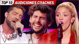 Shakira Bisbal Cami Las mejores AUDICIONES de COACHES en La Voz [upl. by Joby]