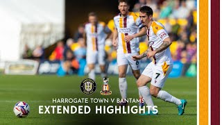 EXTENDED HIGHLIGHTS Harrogate Town v Bradford City [upl. by Pallua70]