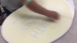 How to apply vinyl on Acrylic [upl. by Odnumyer890]