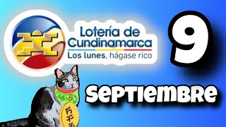 Resultado LOTERIA DE CUNDINAMARCA Lunes 9 de Septiembre de 2024 [upl. by Margherita]