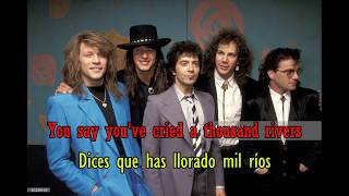 BON JOVI  Ill be there for you lyrics  subtitulado [upl. by Llertnad273]