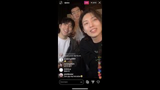 Dabin and Christian DPR Live double Instagram live  3rd March 2020  디피알라이브 유바롬 [upl. by Huxham]